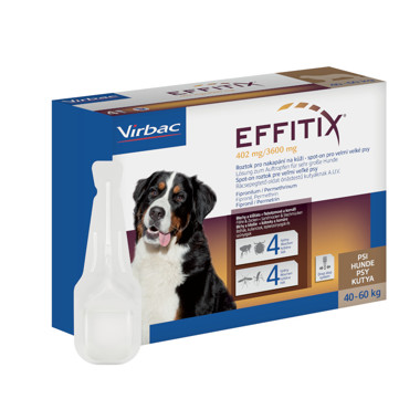 Effitix 402 mg/3600 mg, roztok pro nakapání na kůži - spot-on pro velmi velké psy