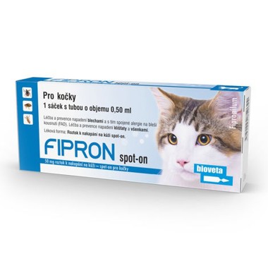 FIPRON 50 mg roztok pro nakapání na kůži – spot-on pro kočky