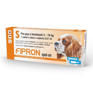 FIPRON 67 mg roztok pro nakapání na kůži - spot-on pro psy S