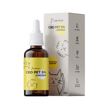 CBD olej 5%- příchuť kuřecí