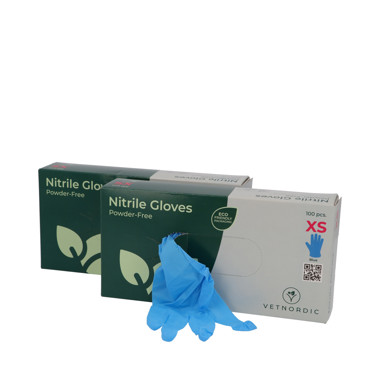 Vyšetřovací nitrilové rukavice, bez pudru, ultra-grip, modré, 100 kusů